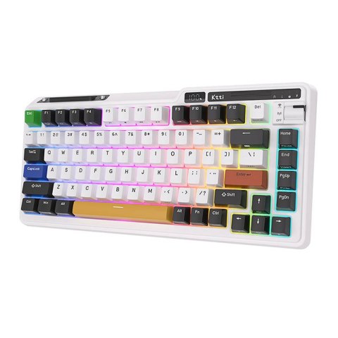 Bezprzewodowa klawiatura mechaniczna Royal Kludge KZZI K75 pro RGB, Eternity Switch (czarno-biała) Royal Kludge Bezprzewodowa klawiatura mechaniczna Royal Kludge KZZI K75 pro RGB, Eternity Switch (czarno-biała) Royal Kludge