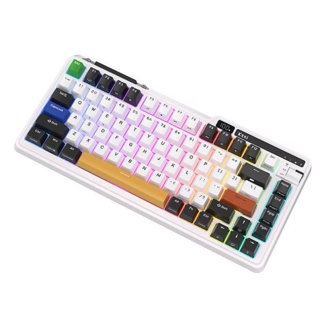 Bezprzewodowa klawiatura mechaniczna Royal Kludge KZZI K75 pro RGB, Eternity Switch (czarno-biała) Royal Kludge Bezprzewodowa klawiatura mechaniczna Royal Kludge KZZI K75 pro RGB, Eternity Switch (czarno-biała) Royal Kludge
