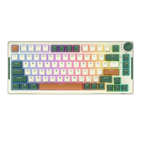 Bezprzewodowa klawiatura mechaniczna Royal Kludge RKH81 RGB, Sky cyan switch (zielona) Royal Kludge Bezprzewodowa klawiatura mechaniczna Royal Kludge RKH81 RGB, Sky cyan switch (zielona) Royal Kludge