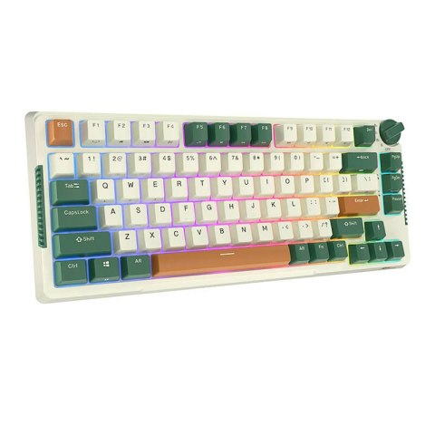 Bezprzewodowa klawiatura mechaniczna Royal Kludge RKH81 RGB, Sky cyan switch (zielona) Royal Kludge Bezprzewodowa klawiatura mechaniczna Royal Kludge RKH81 RGB, Sky cyan switch (zielona) Royal Kludge