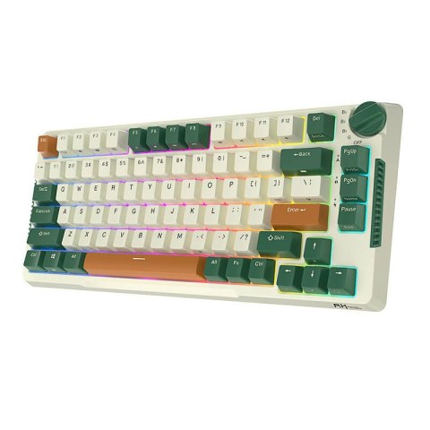 Bezprzewodowa klawiatura mechaniczna Royal Kludge RKH81 RGB, Sky cyan switch (zielona) Royal Kludge Bezprzewodowa klawiatura mechaniczna Royal Kludge RKH81 RGB, Sky cyan switch (zielona) Royal Kludge