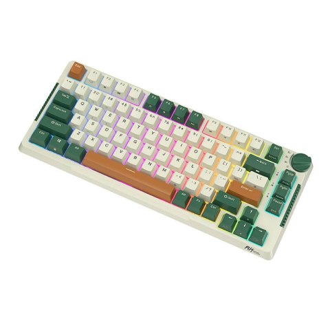Bezprzewodowa klawiatura mechaniczna Royal Kludge RKH81 RGB, Sky cyan switch (zielona) Royal Kludge Bezprzewodowa klawiatura mechaniczna Royal Kludge RKH81 RGB, Sky cyan switch (zielona) Royal Kludge