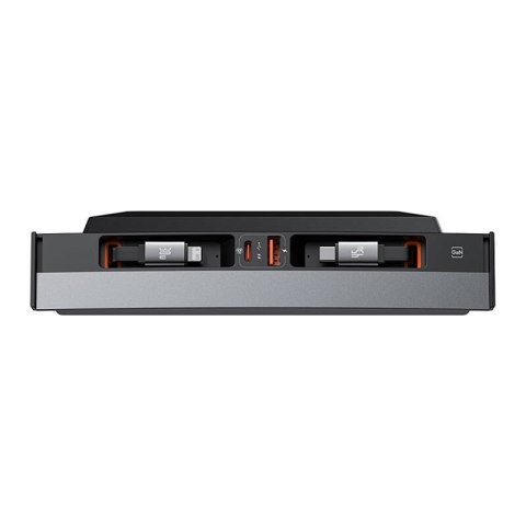 Hub Baseus T-Space z kablem USB-C do Lightning dla Tesla (czarny) Baseus Hub Baseus T-Space z kablem USB-C do Lightning dla Tesla (czarny) Baseus