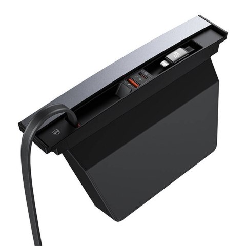 Hub Baseus T-Space z kablem USB-C do Lightning dla Tesla (czarny) Baseus Hub Baseus T-Space z kablem USB-C do Lightning dla Tesla (czarny) Baseus