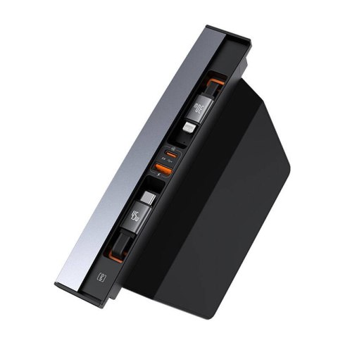 Hub Baseus T-Space z kablem USB-C do Lightning dla Tesla (czarny) Baseus Hub Baseus T-Space z kablem USB-C do Lightning dla Tesla (czarny) Baseus