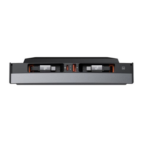 Hub Baseus T-Space z kablem USB-C do USB-C dla Tesla (czarny) Baseus Hub Baseus T-Space z kablem USB-C do USB-C dla Tesla (czarny) Baseus