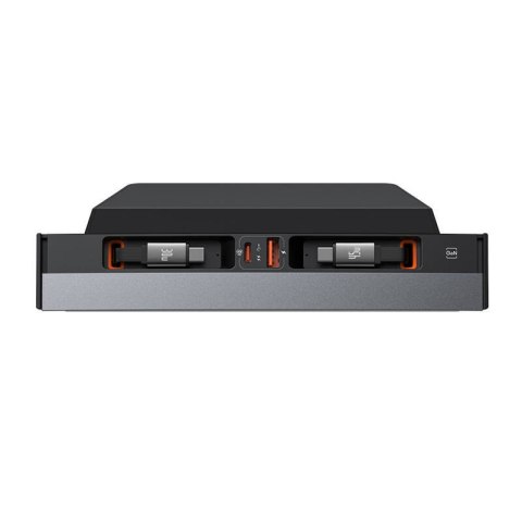 Hub Baseus T-Space z kablem USB-C do USB-C dla Tesla (czarny) Baseus Hub Baseus T-Space z kablem USB-C do USB-C dla Tesla (czarny) Baseus