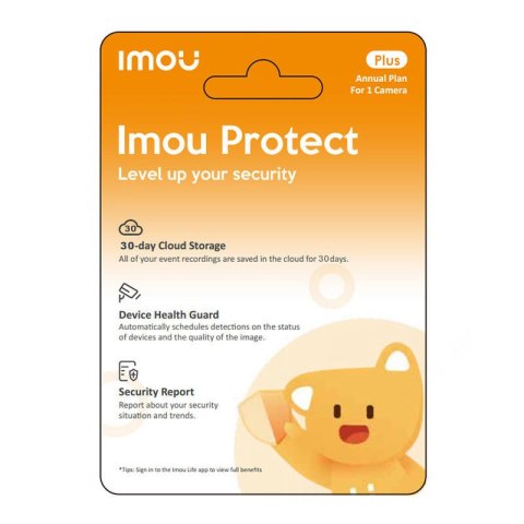 Karta Upominkowa IMOU Protect Plus (Plan Roczny) IMOU Karta Upominkowa IMOU Protect Plus (Plan Roczny) IMOU