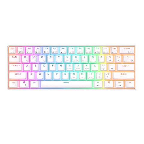Klawiatura mechaniczna Royal Kludge RK61 RGB, brown switch (biała) Royal Kludge Klawiatura mechaniczna Royal Kludge RK61 RGB, brown switch (biała) Royal Kludge