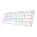 Klawiatura mechaniczna Royal Kludge RK61 RGB, red switch (biała) Royal Kludge