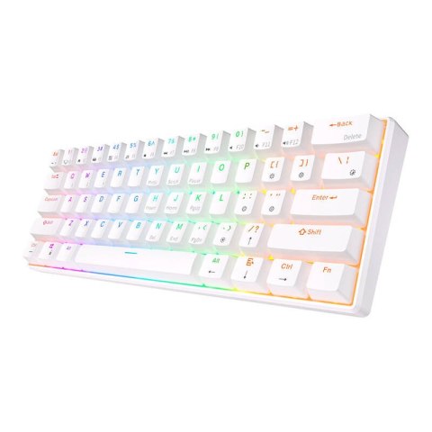 Klawiatura mechaniczna Royal Kludge RK61 RGB, red switch (biała) Royal Kludge Klawiatura mechaniczna Royal Kludge RK61 RGB, red switch (biała) Royal Kludge