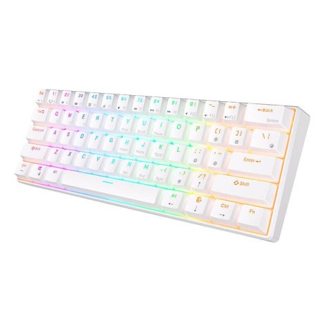 Klawiatura mechaniczna Royal Kludge RK61 RGB, red switch (biała) Royal Kludge Klawiatura mechaniczna Royal Kludge RK61 RGB, red switch (biała) Royal Kludge