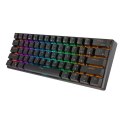 Klawiatura mechaniczna Royal Kludge RK61 RGB, red switch (czarna) Royal Kludge