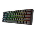 Klawiatura mechaniczna Royal Kludge RK61 RGB, red switch (czarna) Royal Kludge