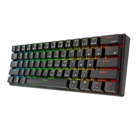 Klawiatura mechaniczna Royal Kludge RK61 RGB, red switch (czarna) Royal Kludge Klawiatura mechaniczna Royal Kludge RK61 RGB, red switch (czarna) Royal Kludge
