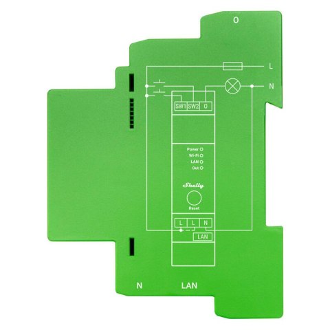1-kanałowy ściemniacz na szynę DIN Shelly Pro Dimmer 1 WiFi/Bluetooth Shelly 1-kanałowy ściemniacz na szynę DIN Shelly Pro Dimmer 1 WiFi/Bluetooth Shelly