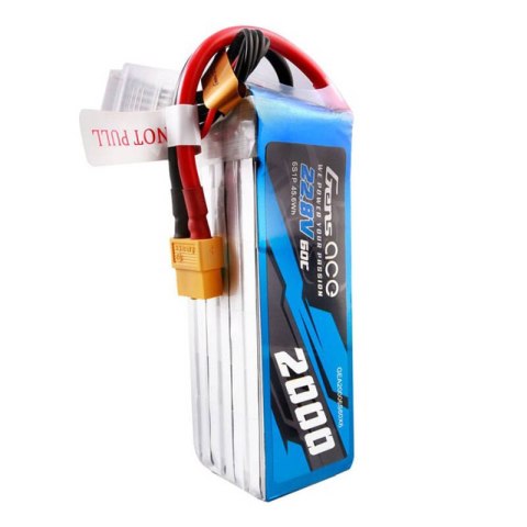 Akumulator Gens ace 2000mAh 22.8V 60C 6S1P High Voltage Lipo z konektorem XT60 Plug Gens ace Akumulator Gens ace 2000mAh 22.8V 60C 6S1P High Voltage Lipo z konektorem XT60 Plug Gens ace