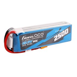 Akumulator Gens ace 2500mAh 22.2V 80C 6S1P Lipo z konektorem XT60 plug Gens ace
