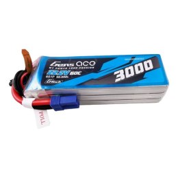 Akumulator Gens ace G-Tech 3000mAh 22.2V 60C 6S1P Lipo z konektorem EC5 plug Gens ace