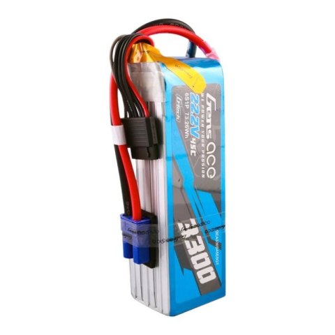 Akumulator Gens ace G-Tech 3300mAh 22.2V 45C 6S1P Lipo z konektorem EC5 Plug Gens ace Akumulator Gens ace G-Tech 3300mAh 22.2V 45C 6S1P Lipo z konektorem EC5 Plug Gens ace