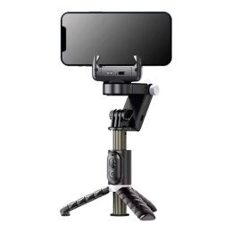 Gimbal/statyw z lampą APEXEL Q18 (czarny) APEXEL