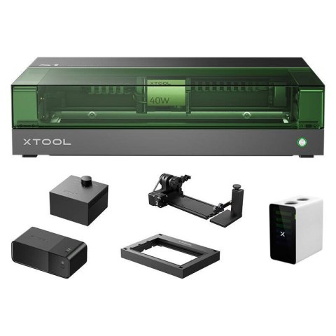 Grawerka laserowa 2w1 xTool S1 40W - zestaw All-in-One (Czarny) XTool Grawerka laserowa 2w1 xTool S1 40W - zestaw All-in-One (Czarny) XTool