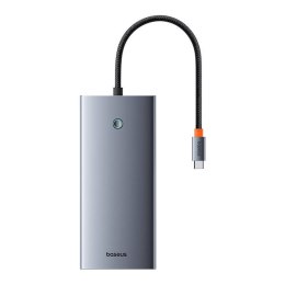 Hub 13w1 Baseus PortalJoy USB-C do HDMI+DP+VGA+C+USB+PD+RJ45+SD/TF+3.5mm (szary) Baseus