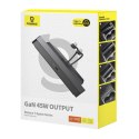 Hub Baseus T-Space z kablem USB-C do USB-C dla Tesla (czarny) Baseus