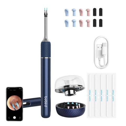 Otoskop z kamerą do czyszczenia uszu Bebird Note 5 pro (niebieski) Bebird Otoskop z kamerą do czyszczenia uszu Bebird Note 5 pro (niebieski) Bebird