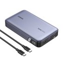 Powerbank 20000mAh Ugreen PB720, USB + 2x USB-C, 100W PD (szary) UGREEN