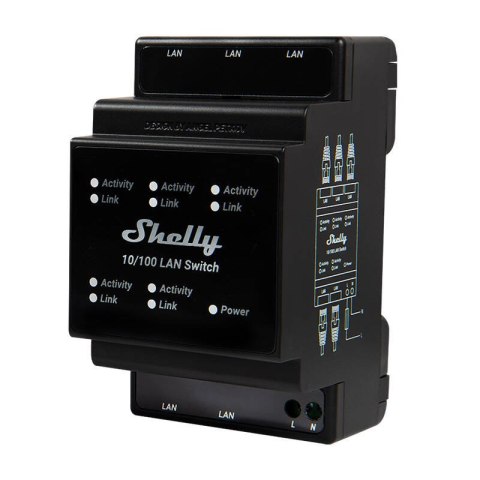 Przełącznik Ethernet z 5 portami RJ45 Shelly LAN Switch Shelly