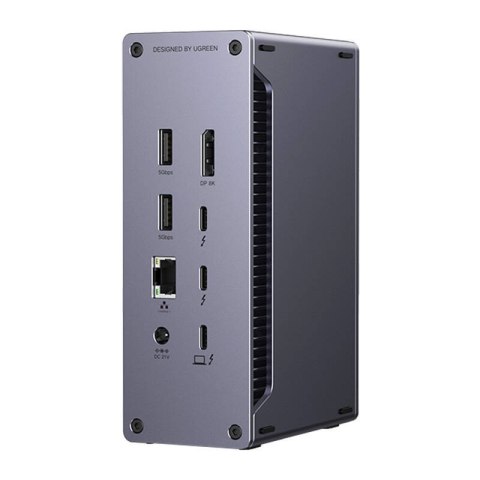 Stacja dokująca Ugreen U710, 2x Thunderbolt 4, DisplayPort 8K 30Hz, 4x USB, USB-C, RJ45, SD/TF, AUX, PD 90W (szara) UGREEN Stacja dokująca Ugreen U710, 2x Thunderbolt 4, DisplayPort 8K 30Hz, 4x USB, USB-C, RJ45, SD/TF, AUX, PD 90W (szara) UGREEN