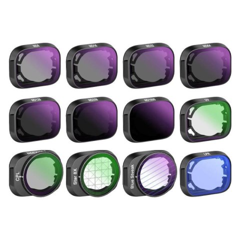 Zestaw filtrów do DJI Mini 3 / Mini 3 Pro Neewer FL25 ND8/16/32/64/128/256/ND1000/UV/CPL/BSA/LPR/S Neewer Zestaw filtrów do DJI Mini 3 / Mini 3 Pro Neewer FL25 ND8/16/32/64/128/256/ND1000/UV/CPL/BSA/LPR/S Neewer