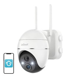 Bezprzewodowa kamera zewnętrzna WiFi 3MP ieGeek ZS-GX1S biała 5200mAh IeGeek