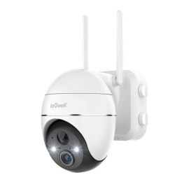 Bezprzewodowa kamera zewnętrzna WiFi 3MP ieGeek ZS-GX1S biała 5200mAh IeGeek