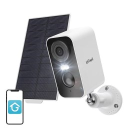 Bezprzewodowa kamera zewnętrzna WiFi 3MP ieGeek ZS-GX3S biała z panelem solarnym IeGeek