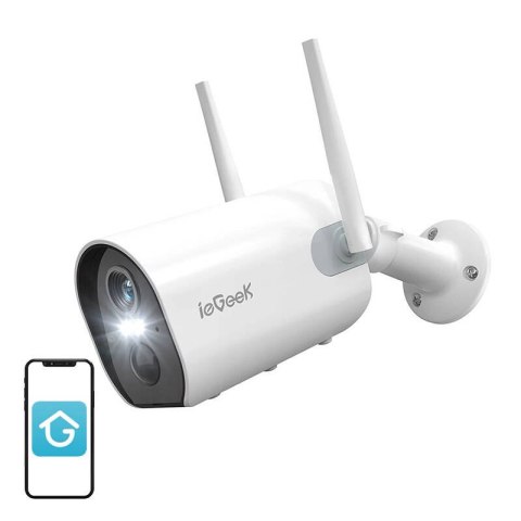 Bezprzewodowa kamera zewnętrzna WiFi ieGeek ZS-GX2S biała 5200mAh IeGeek Bezprzewodowa kamera zewnętrzna WiFi ieGeek ZS-GX2S biała 5200mAh IeGeek