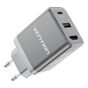 Ładowarka sieciowa Vention FJAH0-EU USB(C+A)+HDMI GaN (60W/5W/4K@60Hz) (szara) Vention