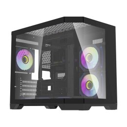 Obudowa komputerowa Darflash FT418 + 6 wentylatory aRGB (czarny) Darkflash