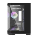 Obudowa komputerowa Darflash FT418 + 6 wentylatory aRGB (czarny) Darkflash