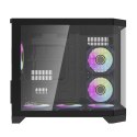 Obudowa komputerowa Darflash FT418 + 6 wentylatory aRGB (czarny) Darkflash