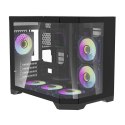 Obudowa komputerowa Darflash FT418 + 6 wentylatory aRGB (czarny) Darkflash