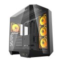 Obudowa komputerowa Darkflash DY470 (czarna) + 4 wentylatory Darkflash
