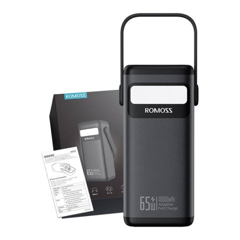 Powerbank Romoss PMT40 40000mAh 65W (czarny) Romoss Powerbank Romoss PMT40 40000mAh 65W (czarny) Romoss