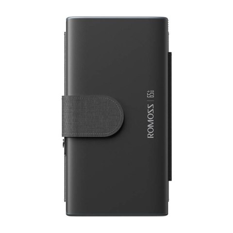 Solarny Powerbank ROMOSS 30000mAh 65W Czarny Romoss Solarny Powerbank ROMOSS 30000mAh 65W Czarny Romoss