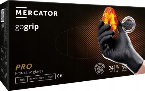 Rękawice Nitrylowe 50 szt. Gogrip Black - 10 op. (L 8-9) Rękawice Nitrylowe 50 szt. Gogrip Black - 10 op. (L 8-9)