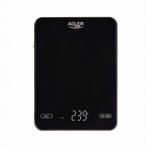 Waga Kuchenna 10 kg Ładowana Przez USB ADLER AD 3177b Waga Kuchenna 10 kg Ładowana Przez USB ADLER AD 3177b