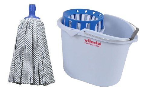 Zestaw Supermop wiadro & wyciskarka + Kij do SuperMop + Wkład antybakteryjny SuperMop Ag niebieski Zestaw Supermop wiadro & wyciskarka + Kij do SuperMop + Wkład antybakteryjny SuperMop Ag niebieski