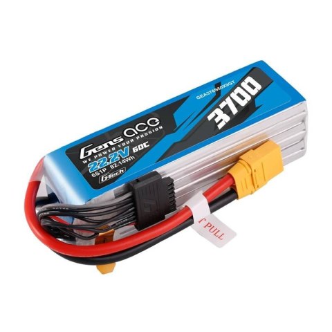 Akumulator Lipo Gens Ace G-Tech 3700mAh 22.2V 60C 6S1P XT90 Gens ace Akumulator Lipo Gens Ace G-Tech 3700mAh 22.2V 60C 6S1P XT90 Gens ace