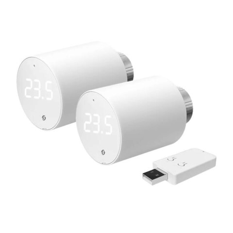 Głowica termostatyczna Shelly WiFi/BLU TRV (2 sztuki z centralką) Shelly Głowica termostatyczna Shelly WiFi/BLU TRV (2 sztuki z centralką) Shelly